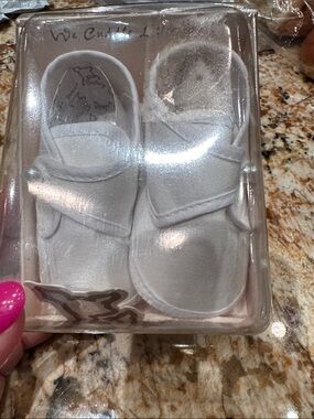 Baby Deer White Velcro Baby Walker Shoes